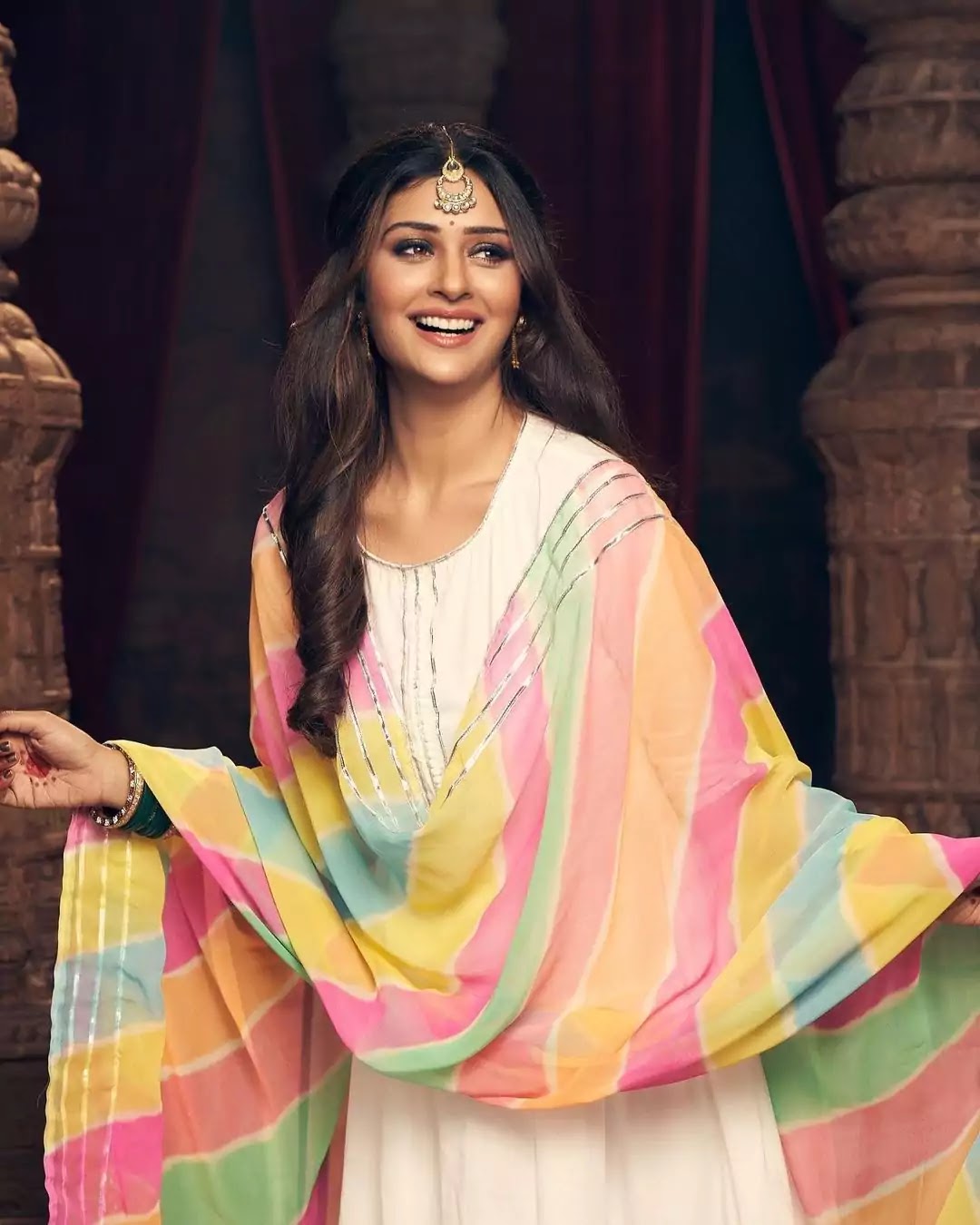 payal-rajput-in-white-anarkali payal-rajput-in-white-anarkali