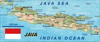 Mapa de la Isla de Java. Mapa de la Isla de Java.
