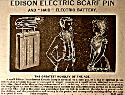 Edison Electric Scarf Pin