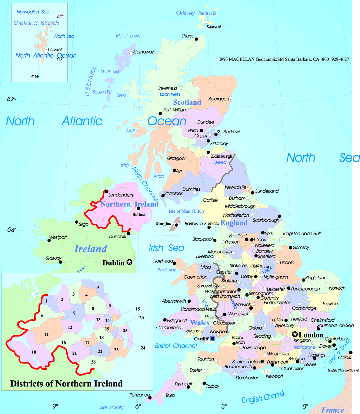 England Map on Europe Area Pictures | Map of England Cities