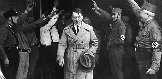 People are following adolf hitler