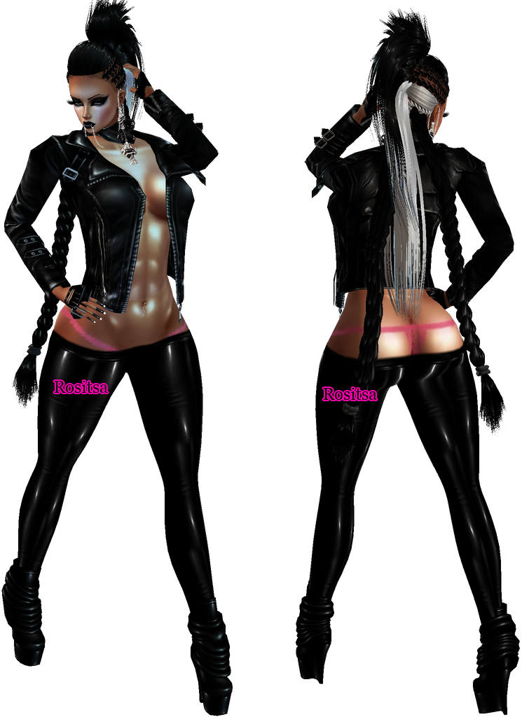 Sexy Goth Jacket & Black Pant - AP Rositsa imvu Outfit.