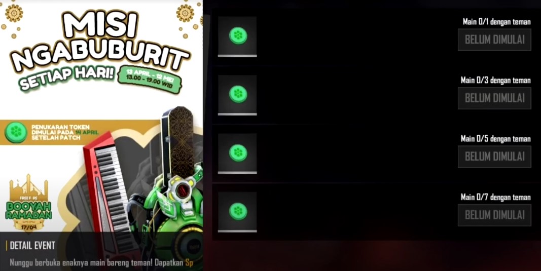 Cara Mendapatkan Token Spring Dan Token Orange Lamp Booyah Ramadhan Ff Retuwit