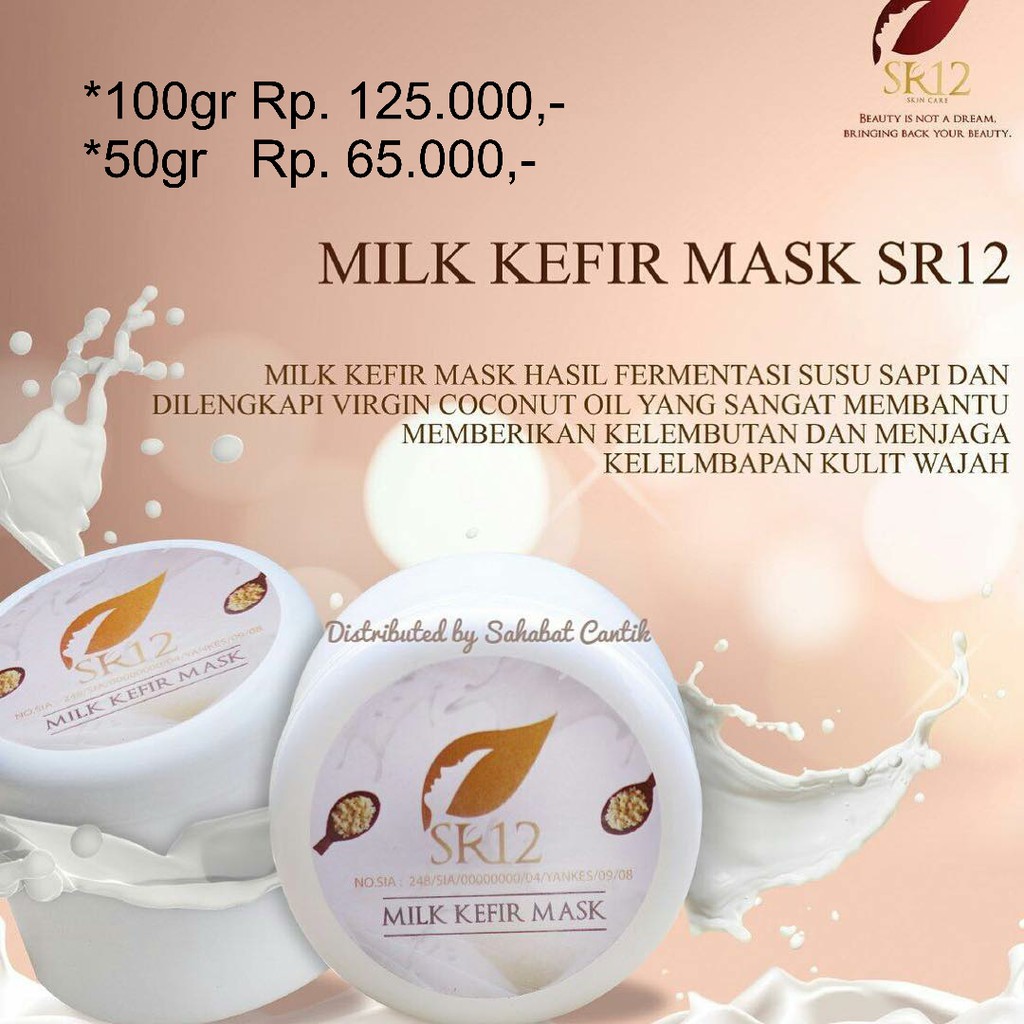 Jual Produk Milk Kefir Mask SR12 Termurah di Kota Tasikmalaya