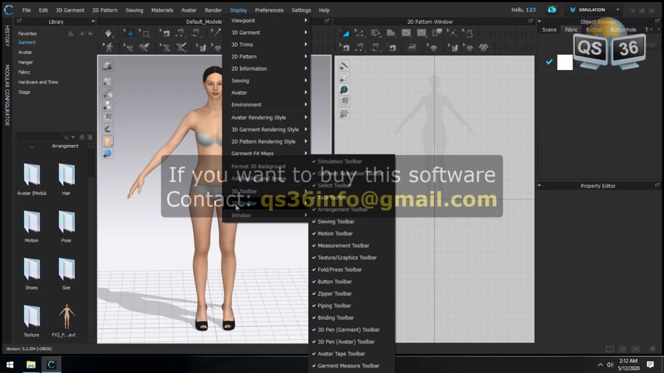 CLO 5.2 Full Version CLO3D 64 Bits Fashion Design Software