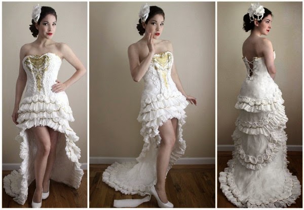Great Design - Toilet Paper Wedding Dress