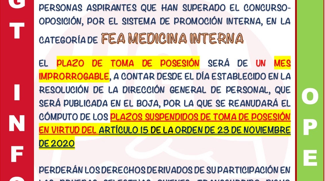 UGT HOSPITAL REGIONAL UNIVERSITARIO MALAGA NOMBRAMIENTO