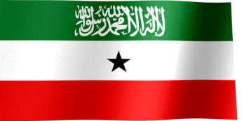 The waving flag of Somaliland (Animated GIF) (Calanka Soomaaliland - علم صوماليلاند)