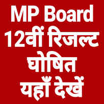 MP Board 12th Result 2020, 12वीं का रिजल्ट घोषित यहाँ देखें