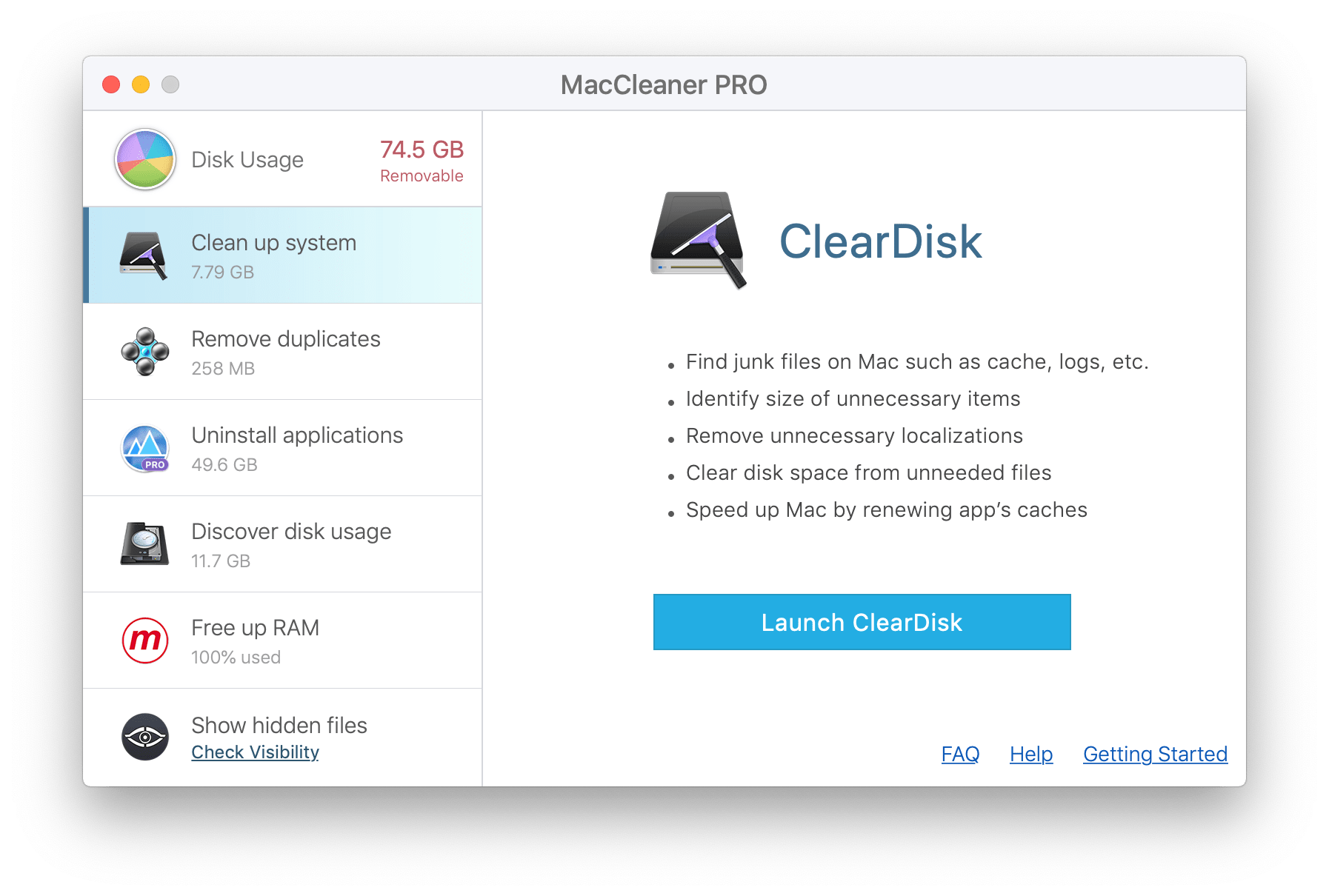 free hard drive space mac app cleaner
