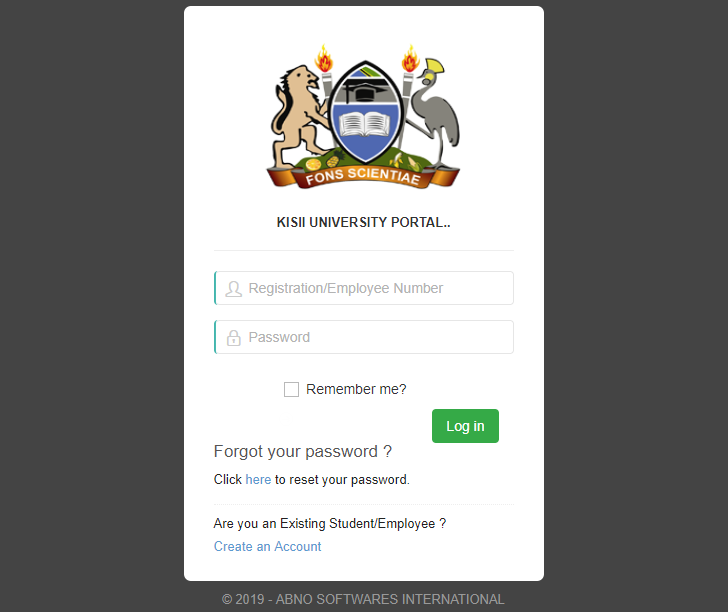 Kisii University Student Portal Registration, Login and Password Reset