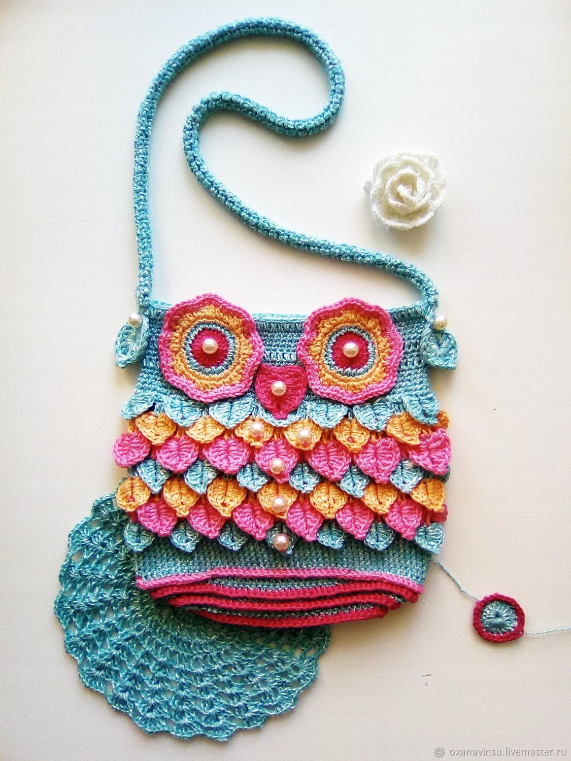 Cute crochet kids bag purse hello kitty Minnie mouse Peppa pig