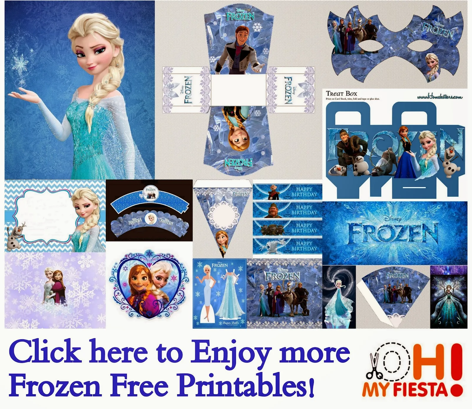 Frozen: Free Printable Coloring Book - Oh My Fiesta! in english