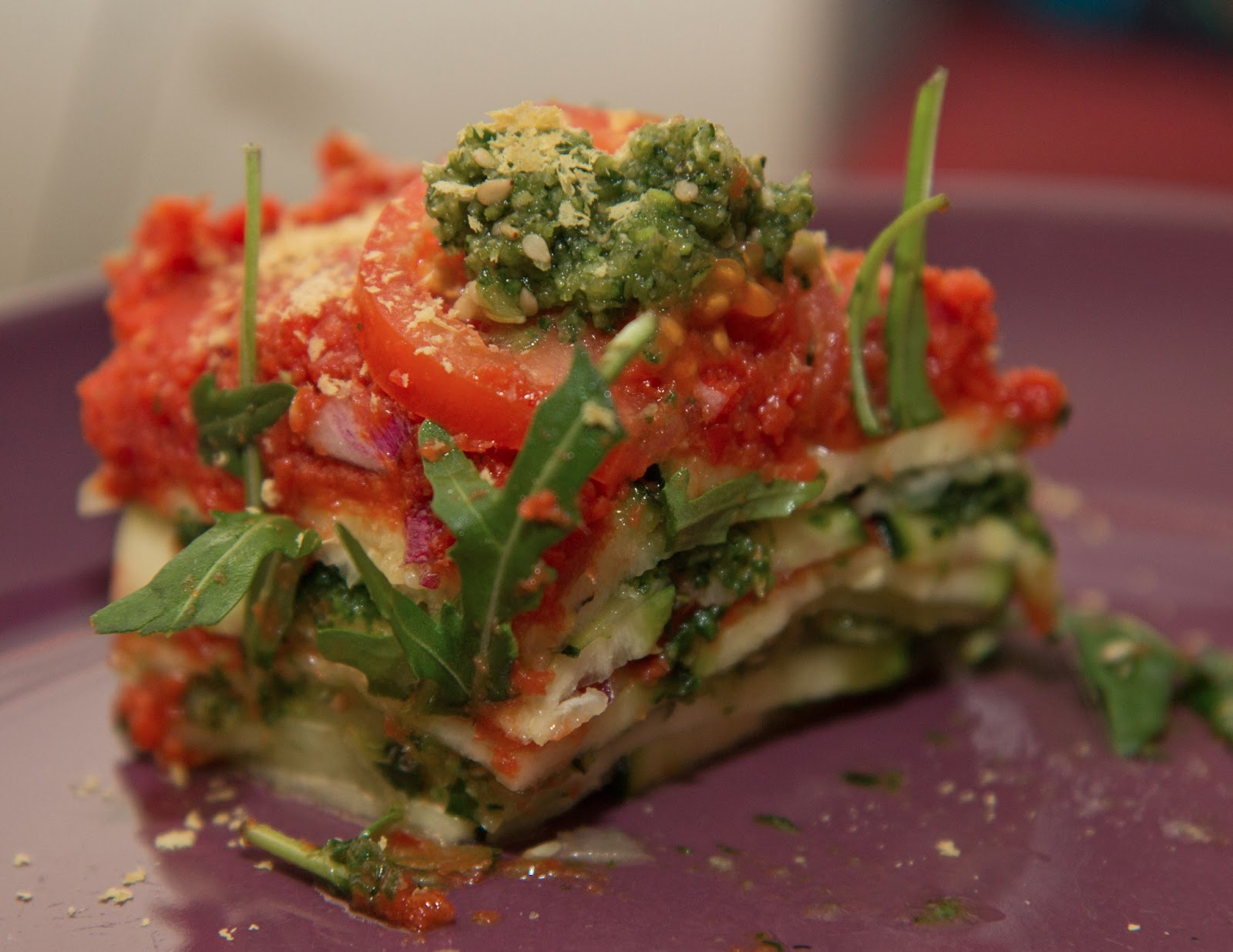 Tris West Low fat raw vegan lasagna