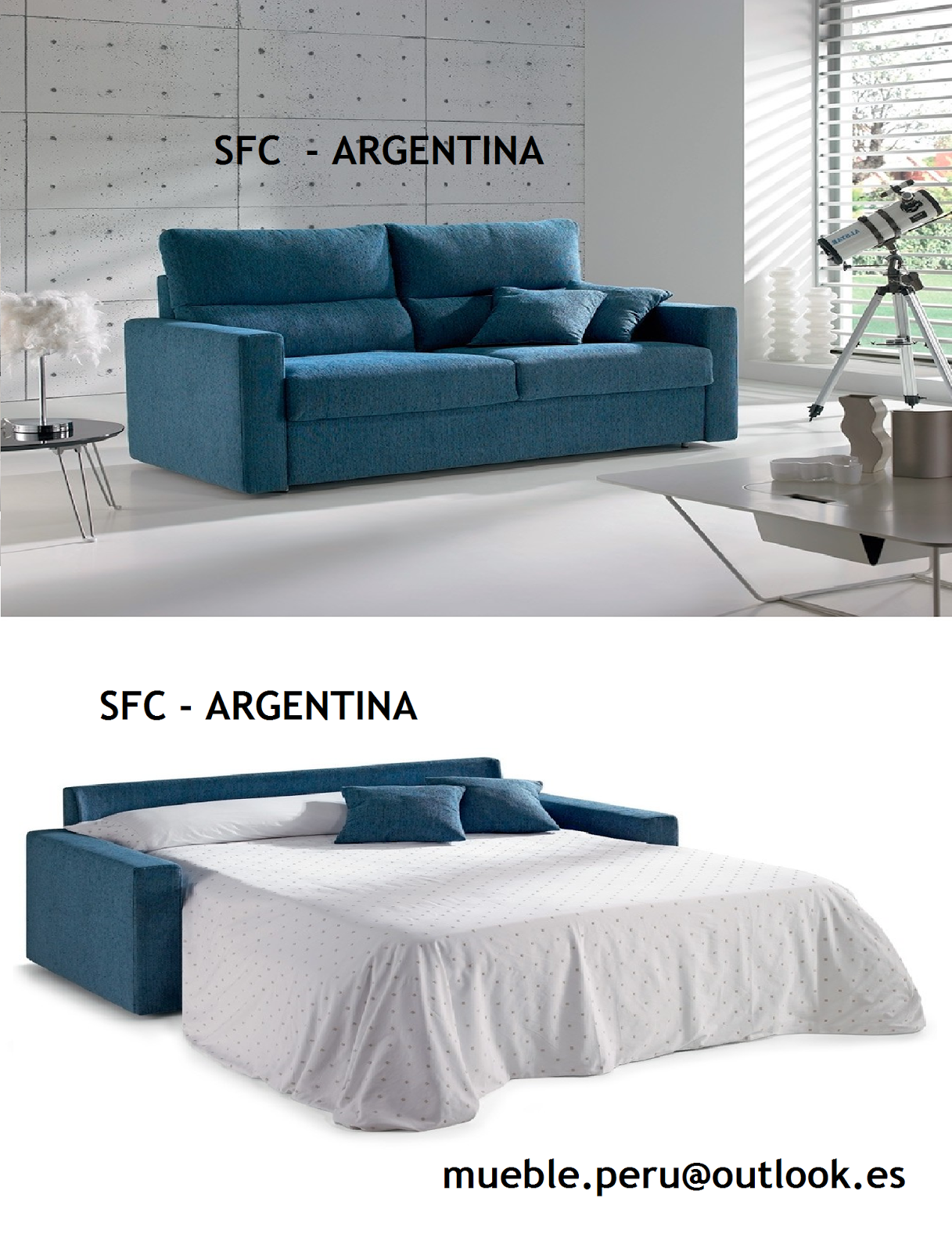 Mueble Peru Sakuray SOFA CAMA AMERICANO SFC ARGENTINA