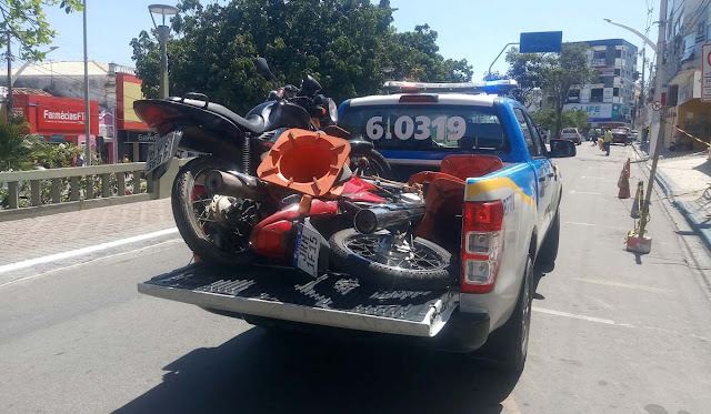 Jacobina: Três pessoas ficam feridas em acidente com duas motos na BR-324