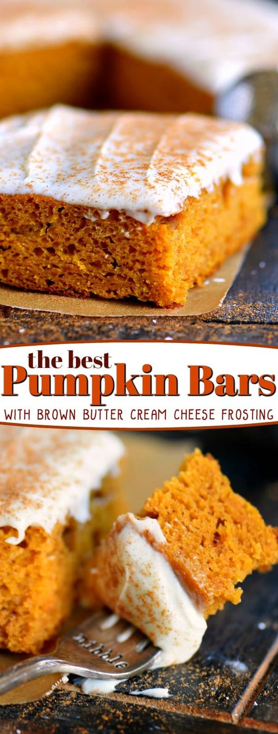 The BEST Pumpkin Bars EVER - Quick and Easy Recipes
