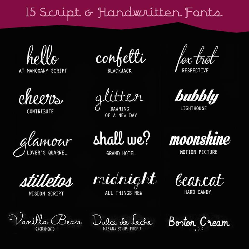 15 Jenis Font Script And Handwritten Ini Bagus Digunakan Untuk Membuat