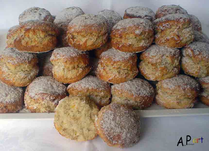 Alex the Contemporary Culinarian Banana Coconut and Dried Mango Scones