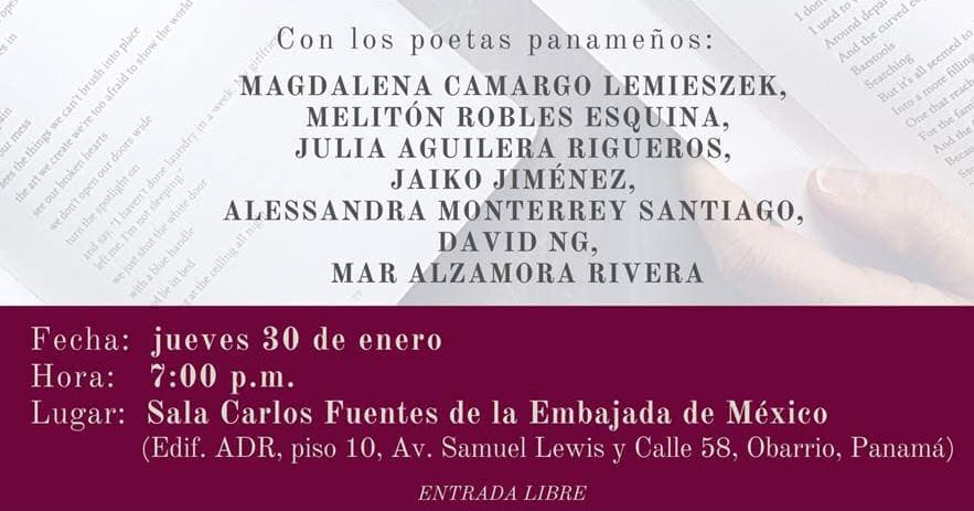 internatural Recital poético en la Embajada de México en Panamá