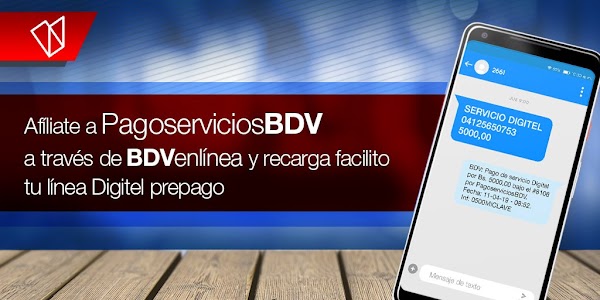Te decimos cómo puedes recargar tu linea prepago DIGITEL desde "pagoserviciosBDV" Te decimos cómo puedes recargar tu linea prepago DIGITEL desde "pagoserviciosBDV"
