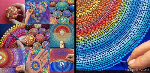 00-Elspeth-McLean-Dotillism-Paintings-Mandala-on-Stones-Canvas-and-Clothes-www-designstack-co