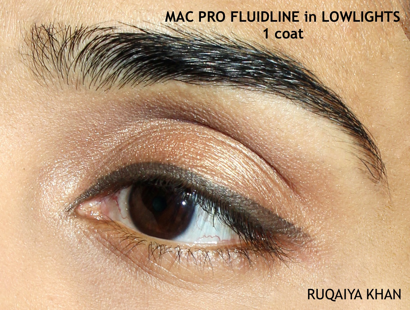 MAC Pro Longwear Fluidline Gel Eyeliner in Lowlights Review & Swatches