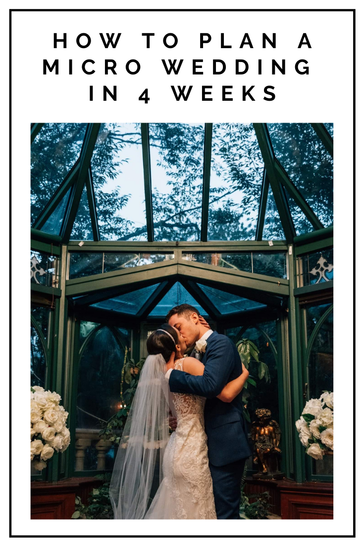 Click to read now or pin to save for later! Check out all the tips and timelines you need to know to plan a micro wedding in 4 weeks