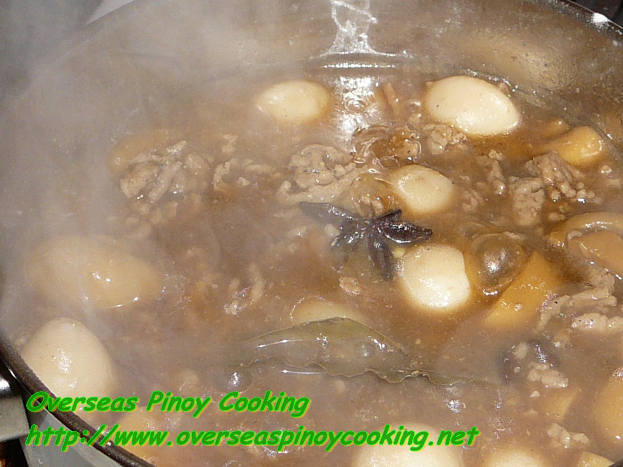 Asadong Pork Giniling with Quail Egg and Mushroom