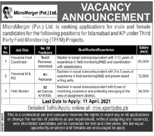 New Jobs in Micro Merger Private Limited Management ||in Karachi, Sindh, Pakistan 2021