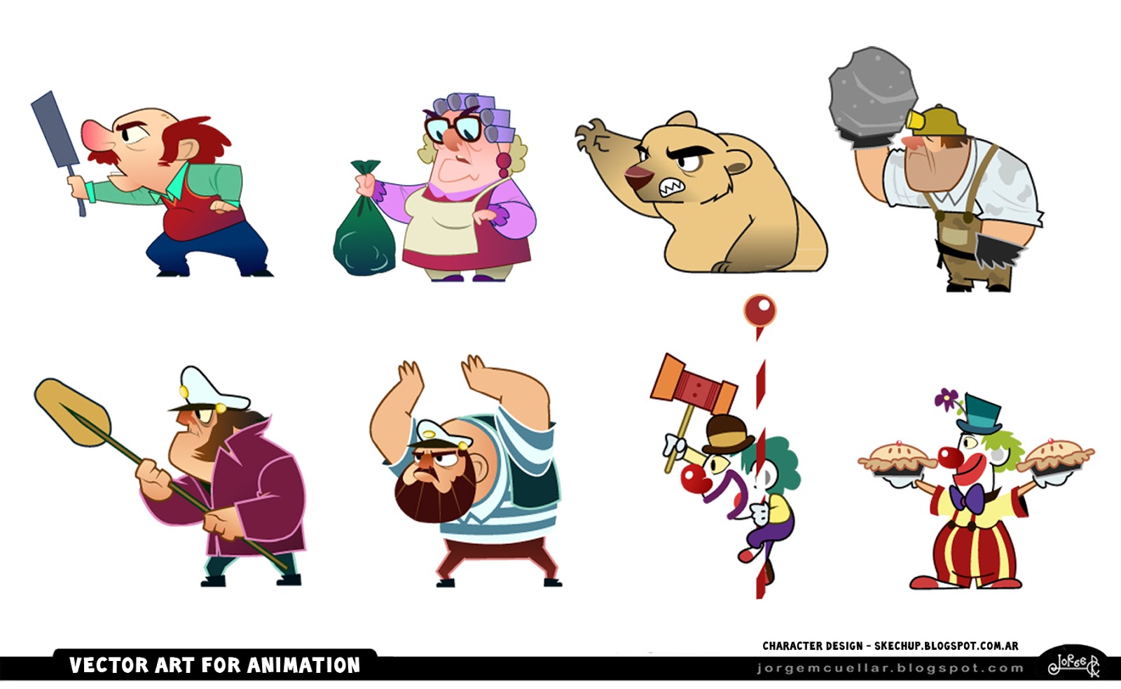 Jorge Cuellar Rendon: VECTOR ART FOR ANIMATION