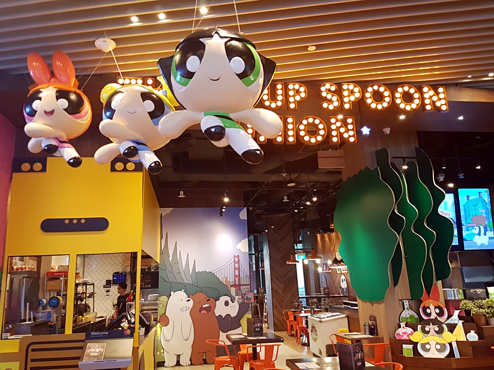 I promise I will go jog today: Cartoon network cafe @ Punggol Waterway point