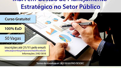 IFRO abre inscrições 