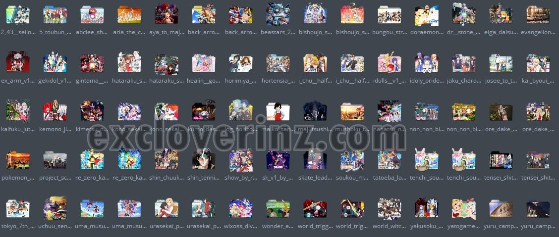 Download Icon Folder Anime Musim Winter 2021 Pack