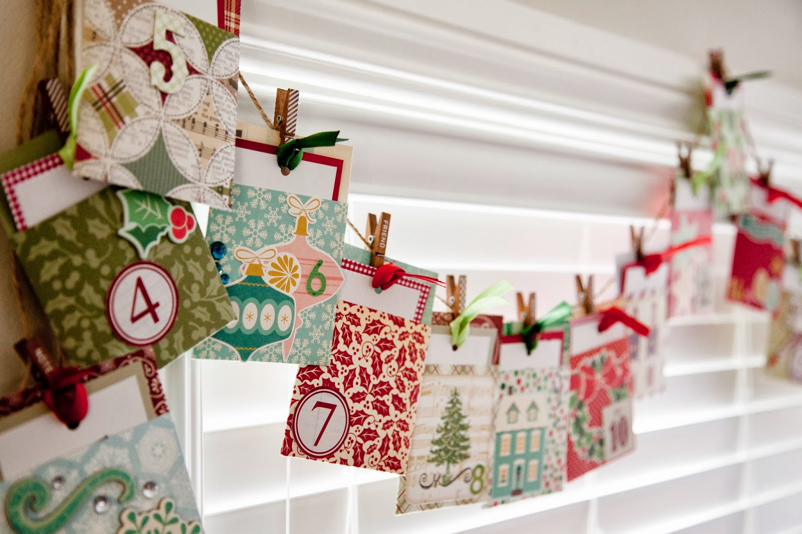The House of Nash: Garland Christmas Advent Calendar with Activity ...