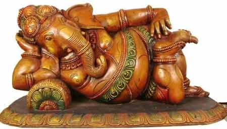 Reclining Idol of Ganesha – Symbolism and Importance of the Sleeping Idol of Ganesh