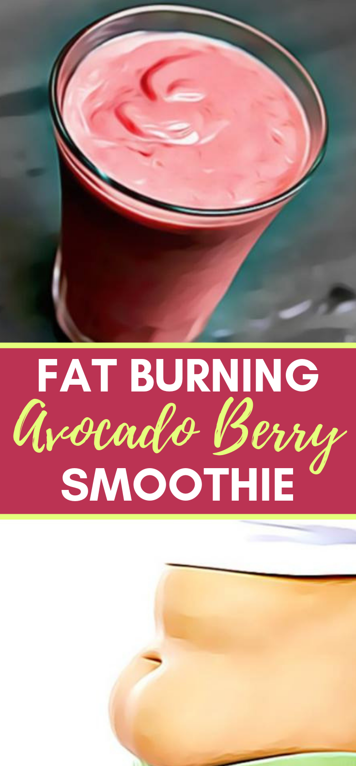 Fat Burning Avocado Berry Smoothie #healthydrink #diet