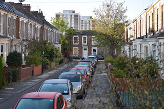 Harrison Place with Shield Street tower blocks behind