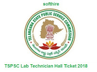 TSPSC Lab Technician Hall Ticket