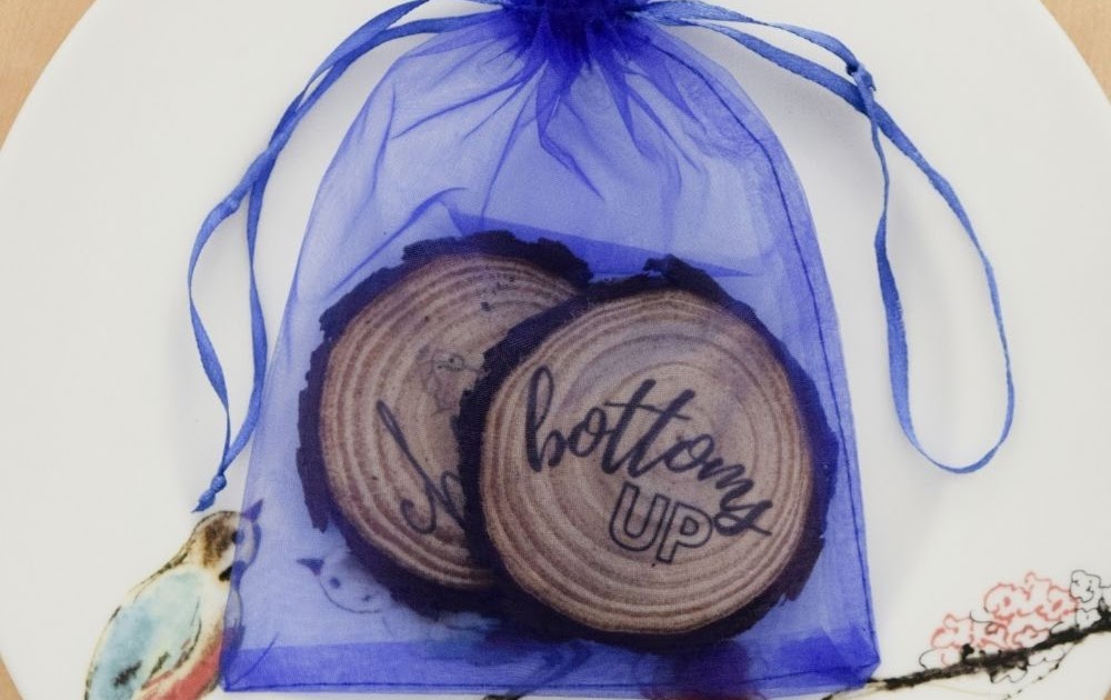A Bride On A Budget DIY Wooden Coasters Wedding Favors