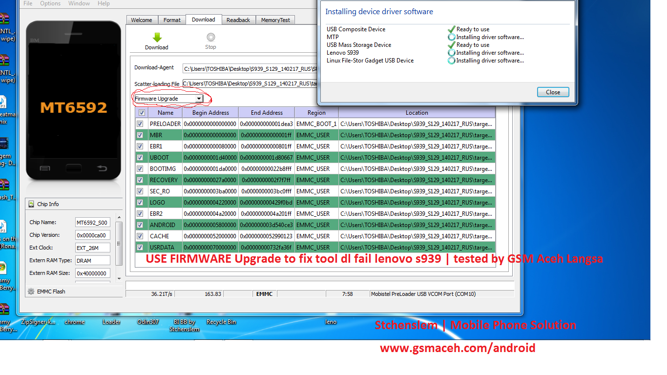 Tool DL Image Fail Lenovo s939 | GSMAceh.com | Mobile ...