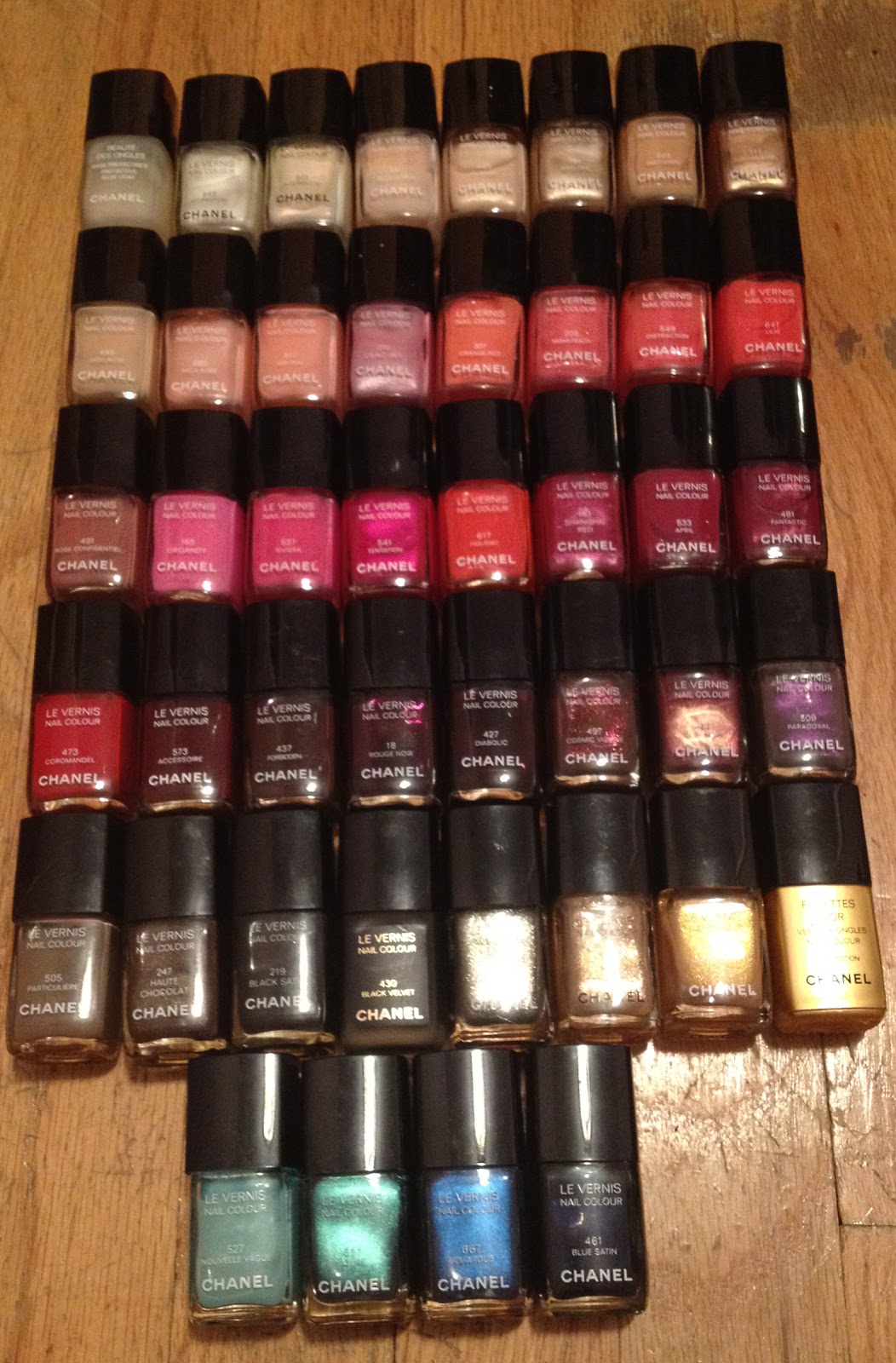 The Beauty of Life: My Chanel Nail Polish Collection: 44 Bottles Strong