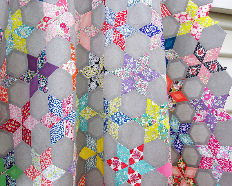 Red Pepper Quilts: English Paper Piecing - Liberty Stars Quilt - Part 3