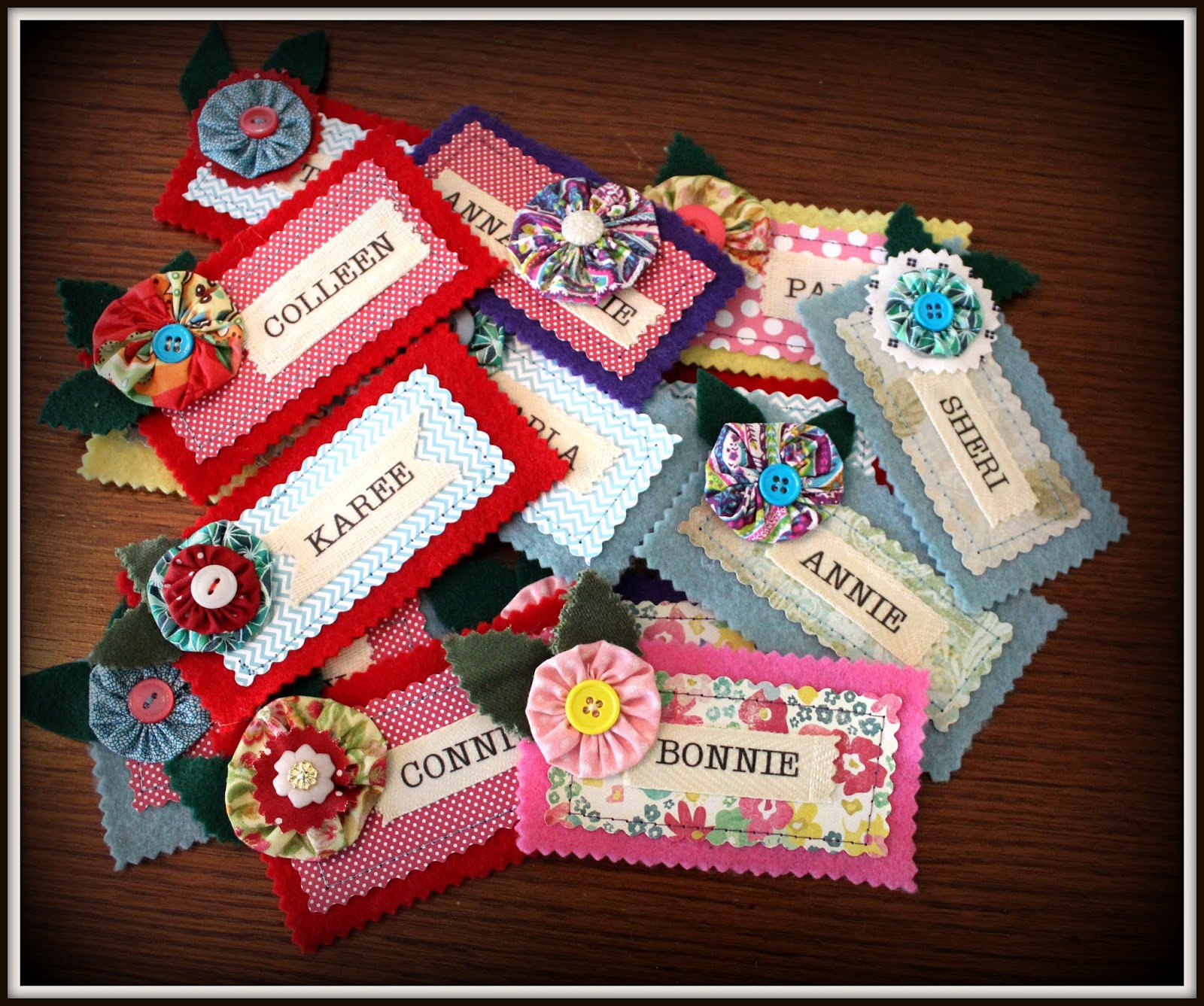 The Vintage Chateau Quilt Guild Name Tags