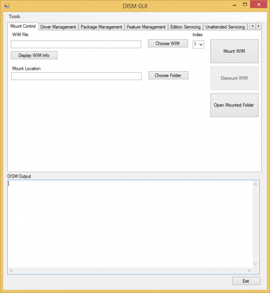 DISM GUI - Une interface graphique pour l'utilitaire de ligne de commande DISM