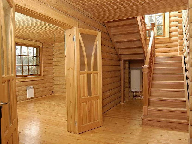 wooden house interior design