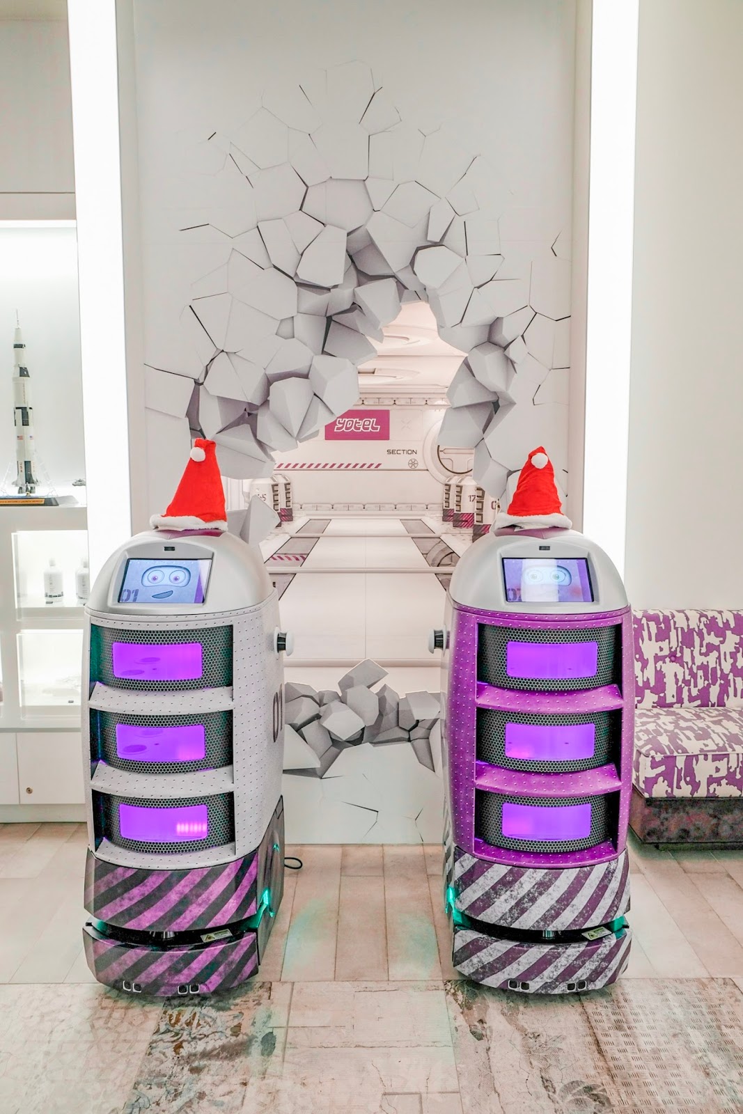 robots at yotel singapore