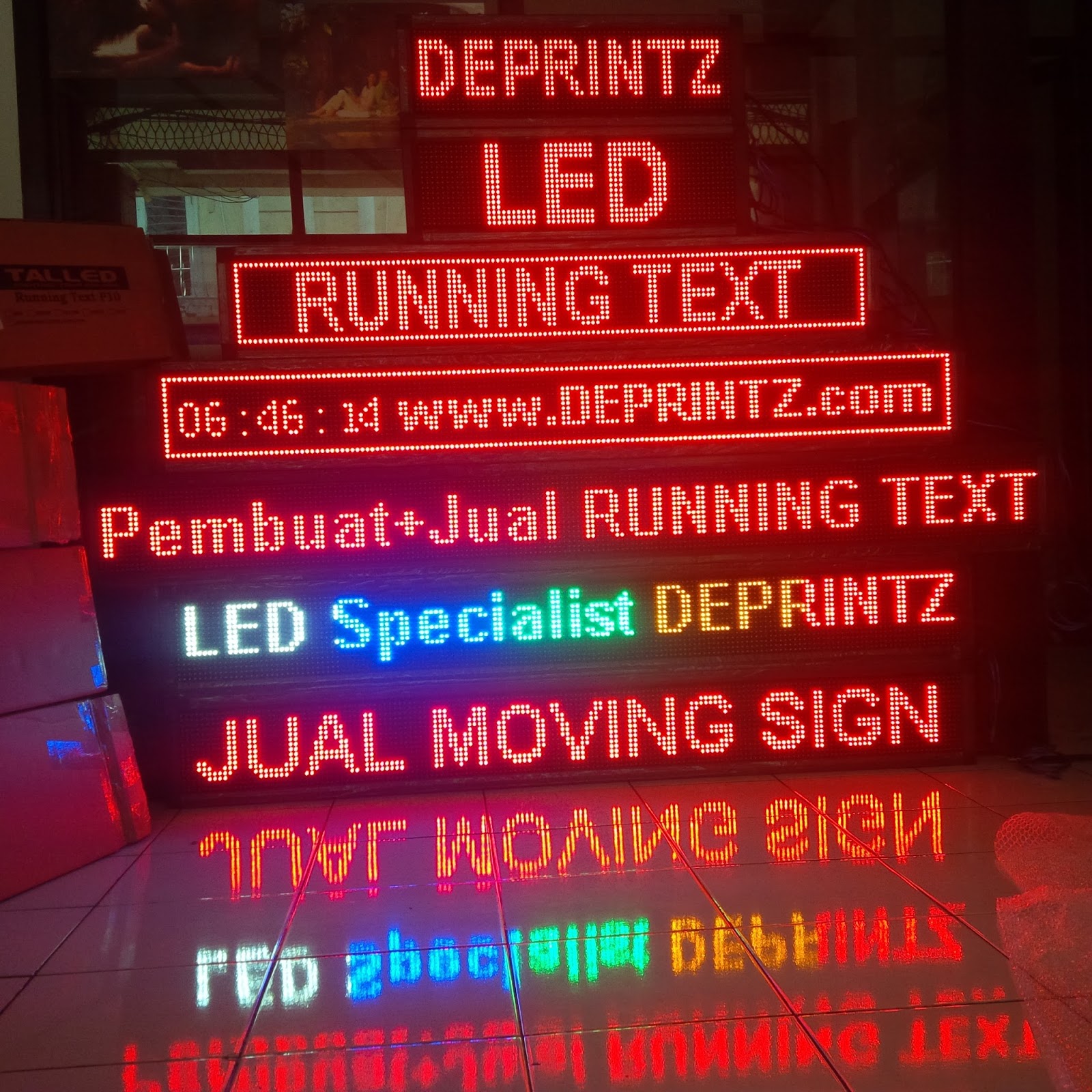 DEPRINTZ.com: JUAL RUNNING TEXT LED DISPLAY MURAH SURABAYA