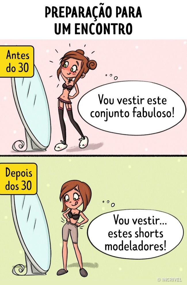 O amor antes e depois dos 30 anos O amor antes e depois dos 30 anos