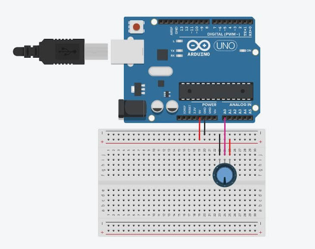 Arduino Lesson 5 Reading Potentiometer and Showing Values On Serial